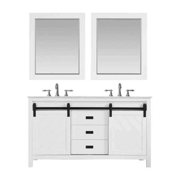 Altair Kinsley 60" Double Bathroom Vanity Set Countertop with Mirror - Luxe Bathroom Vanities
