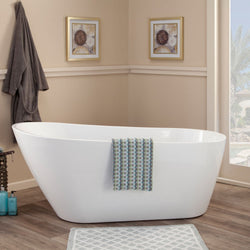 Altair Shaia 67" x 32" Freestanding Soaking Acrylic Bathtub - Luxe Bathroom Vanities