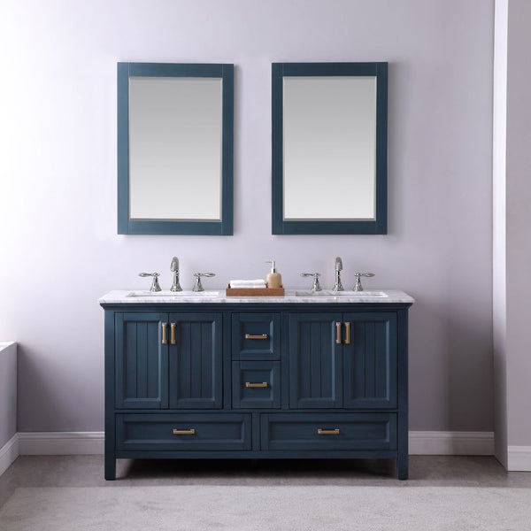 Altair Isla 60" Double Bathroom Vanity Set Countertop with Mirror - Luxe Bathroom Vanities