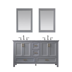 Altair Isla 60" Double Bathroom Vanity Set Countertop with Mirror - Luxe Bathroom Vanities