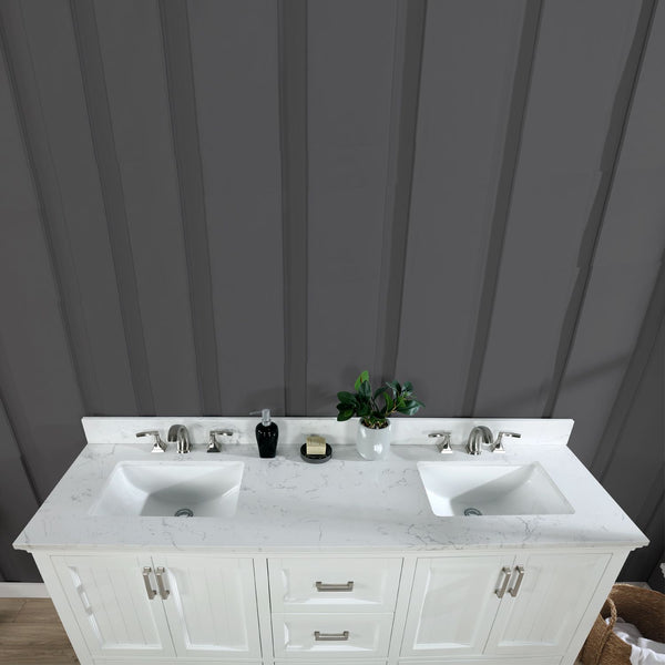 Altair Isla 72" Double Bathroom Vanity Set Countertop without Mirror - Luxe Bathroom Vanities