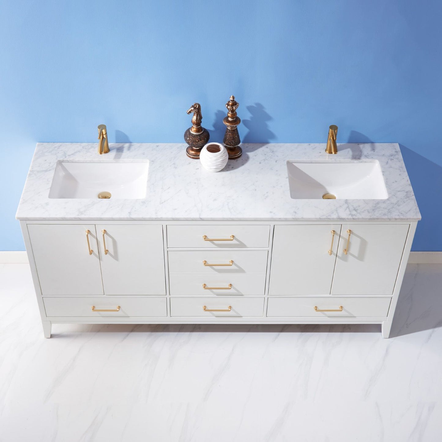 Altair Sutton 72" Double Bathroom Vanity Set Countertop without Mirror - Luxe Bathroom Vanities