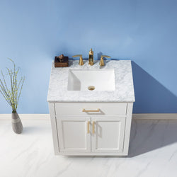 Altair Ivy 30" Single Bathroom Vanity Set Countertop without Mirror - Luxe Bathroom Vanities
