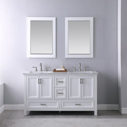 Altair Isla 60" Double Bathroom Vanity Set Countertop with Mirror - Luxe Bathroom Vanities