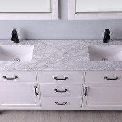 Altair Maribella 72" Double Bathroom Vanity Set Countertop with Mirror - Luxe Bathroom Vanities