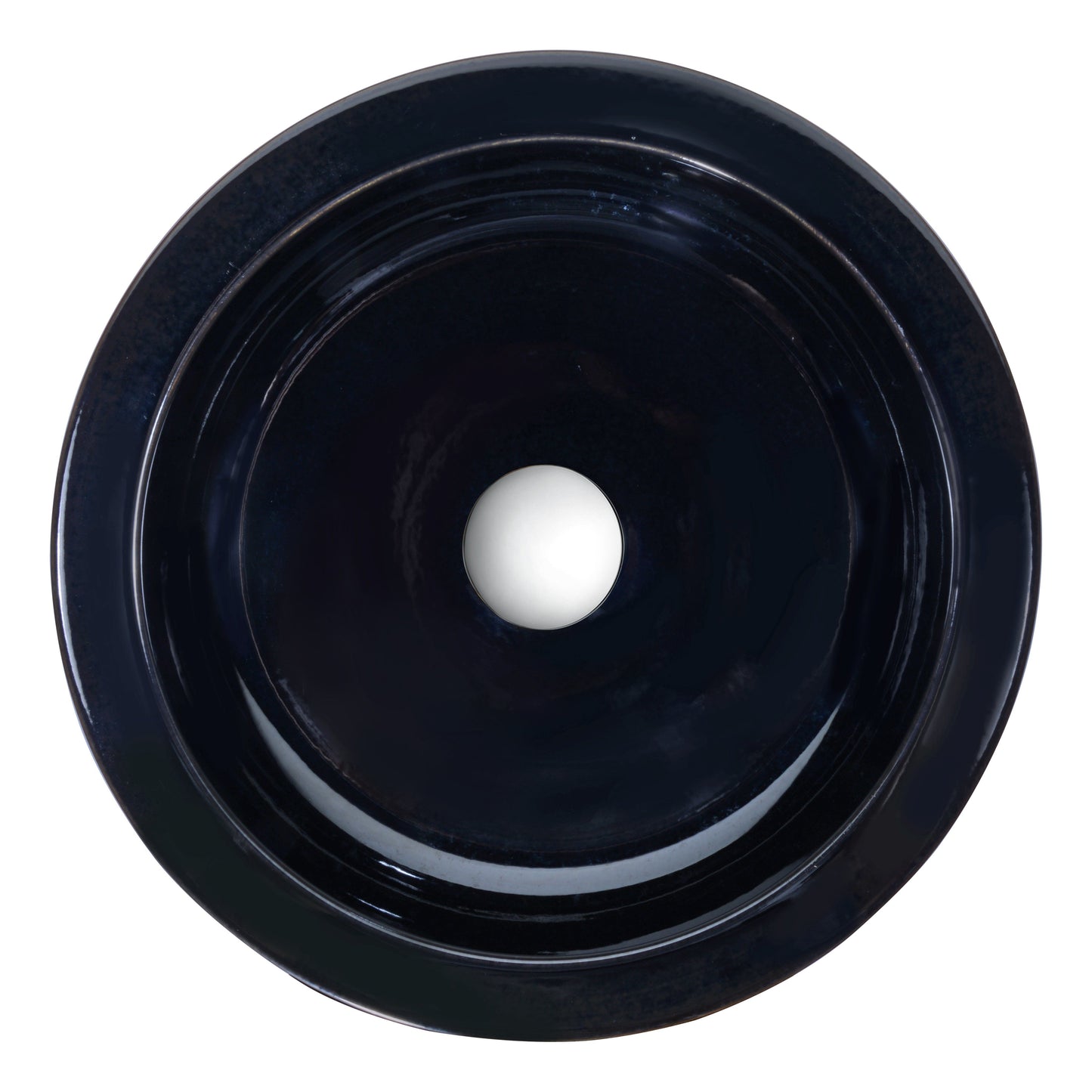 Regalia Series Vessel Sink in Black/Swirled Fusion - Luxe Bathroom Vanities