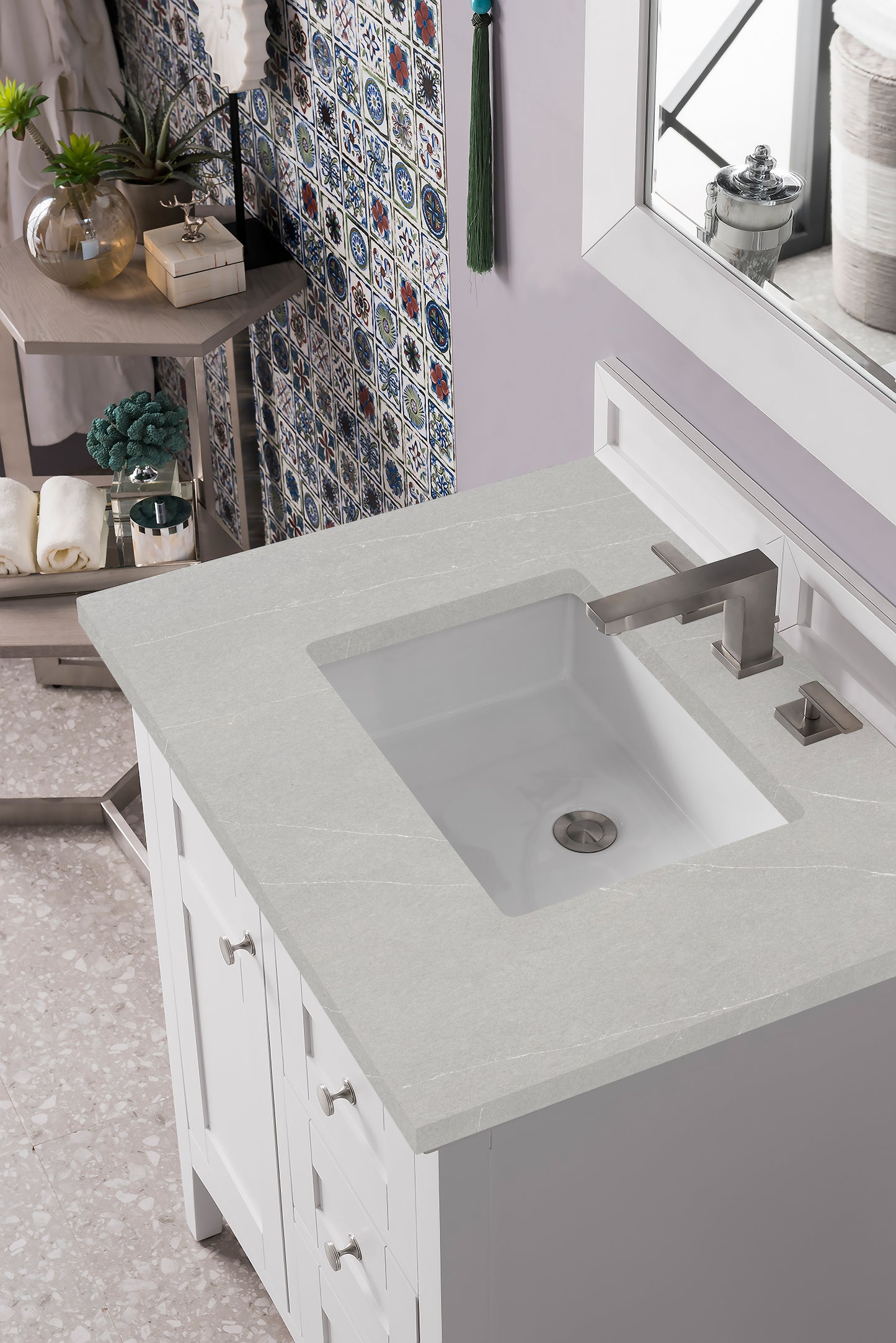 James Martin Palisades 30" Single Vanity with 3 CM Countertop - Luxe Bathroom Vanities