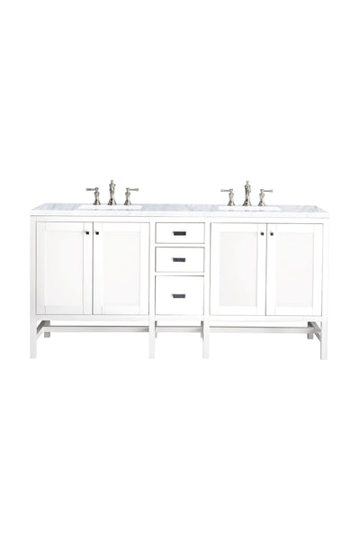 James Martin Addison 72" Double Vanity Cabinet with 3 CM Countertop - Luxe Bathroom Vanities