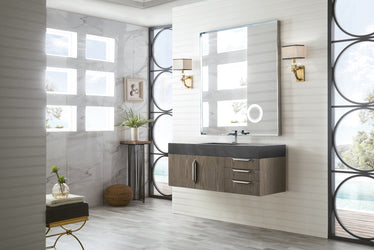 James Martin Mercer Island 48" Single Vanity with Glossy Composite Top - Luxe Bathroom Vanities