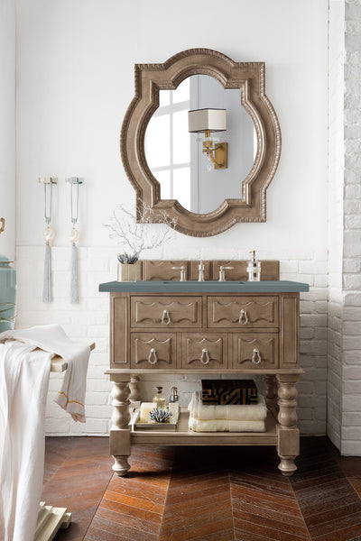 James Martin Castilian 36" Single Vanity Cabinet with 3 CM Countertop - Luxe Bathroom Vanities