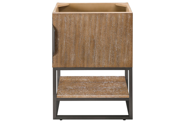 James Martin Columbia 24" Single Vanity Cabinet with Metal Base (No Top) - Luxe Bathroom Vanities