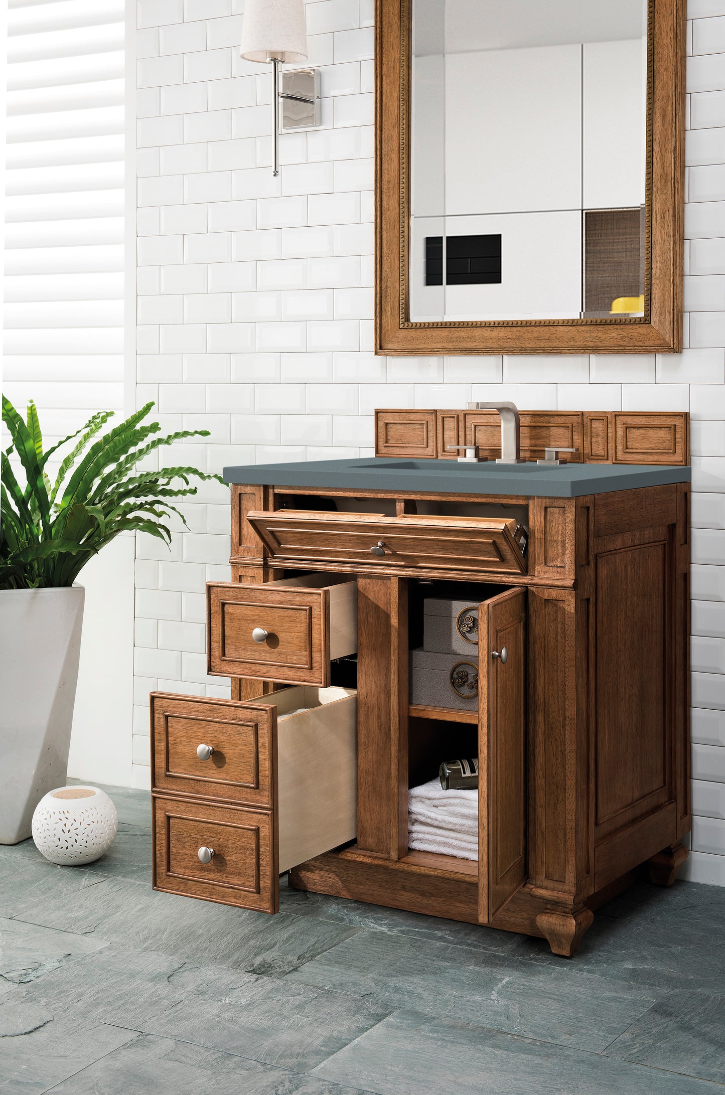 James Martin Bristol 30" Single Vanity with 3 CM Countertop