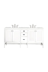 James Martin Addison 72" Double Vanity Cabinet with 3 CM Countertop - Luxe Bathroom Vanities
