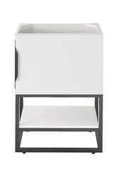 James Martin Columbia 24" Single Vanity Cabinet with Metal Base (No Top) - Luxe Bathroom Vanities