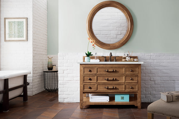 James Martin Malibu 48" Honey Alder Single Vanity with 3 CM Countertop - Luxe Bathroom Vanities