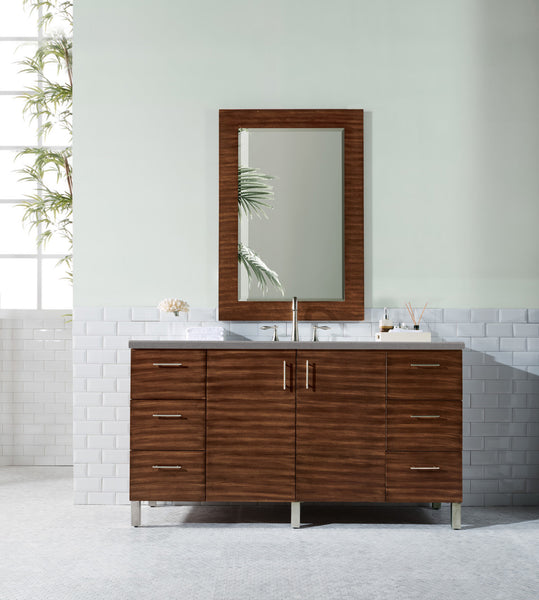 James Martin Metropolitan 60" Single Vanity with 3 CM Countertop - Luxe Bathroom Vanities