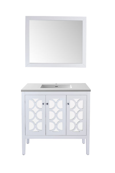 Mediterraneo - 36 - Cabinet with VIVA Stone Solid Surface Countertop - Luxe Bathroom Vanities Luxury Bathroom Fixtures Bathroom Furniture