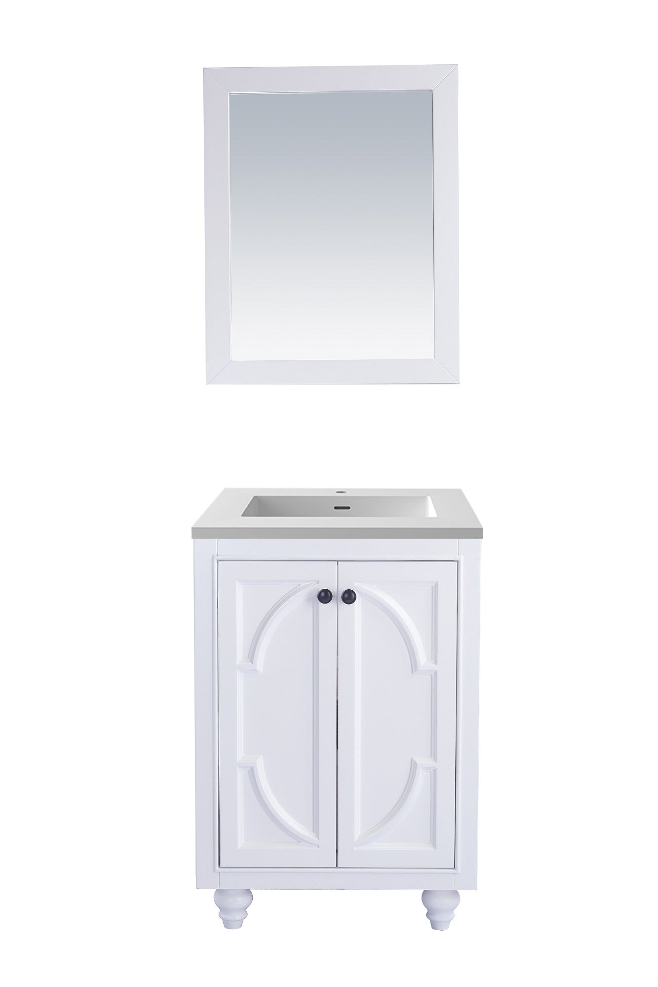 Odyssey - 24 - Cabinet with VIVA Stone Solid Surface Countertop - Luxe Bathroom Vanities Luxury Bathroom Fixtures Bathroom Furniture