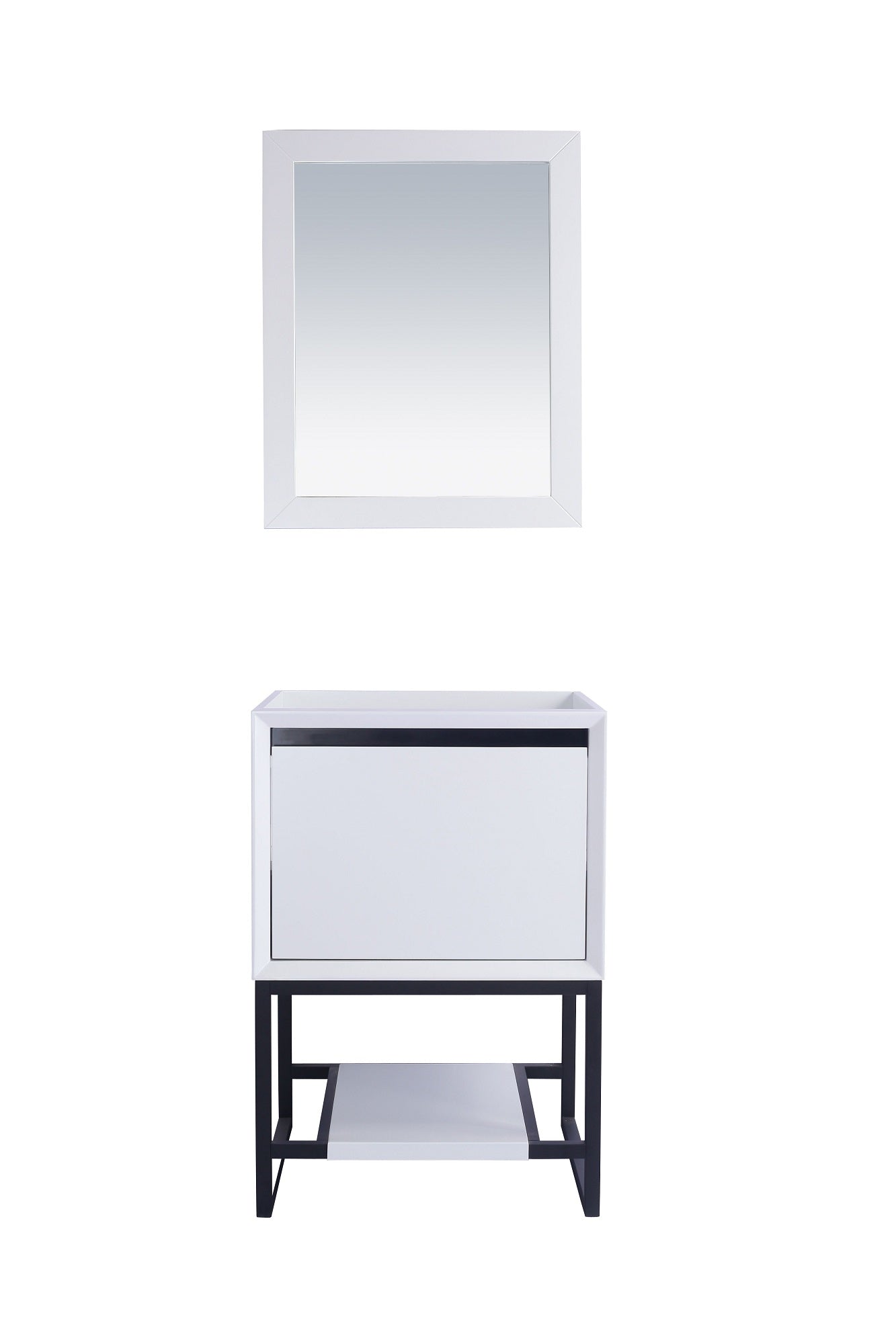 Alto 24 - White Cabinet - Luxe Bathroom Vanities Luxury Bathroom Fixtures Bathroom Furniture