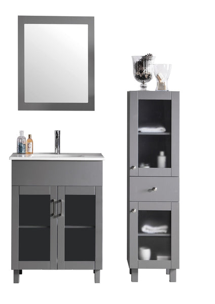 Nova 24 - Cabinet with Counter - Luxe Bathroom Vanities Luxury Bathroom Fixtures Bathroom Furniture