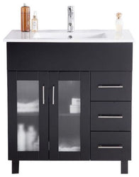 Nova 32 - Cabinet with Counter - Luxe Bathroom Vanities Luxury Bathroom Fixtures Bathroom Furniture