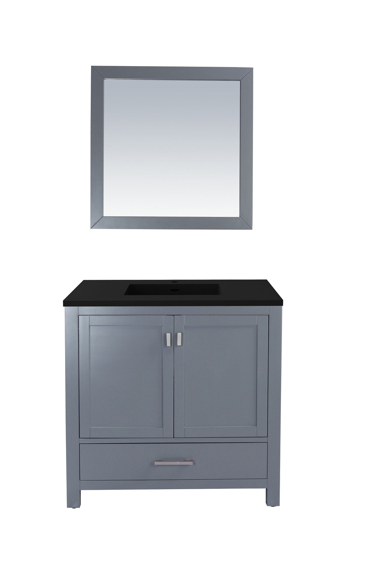 Wilson 36 - Cabinet with VIVA Stone Solid Surface Countertop - Luxe Bathroom Vanities Luxury Bathroom Fixtures Bathroom Furniture