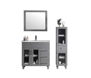 Nova 36 - Cabinet with Counter - Luxe Bathroom Vanities Luxury Bathroom Fixtures Bathroom Furniture