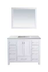 Wilson 42 - Cabinet with VIVA Stone Solid Surface Countertop - Luxe Bathroom Vanities Luxury Bathroom Fixtures Bathroom Furniture