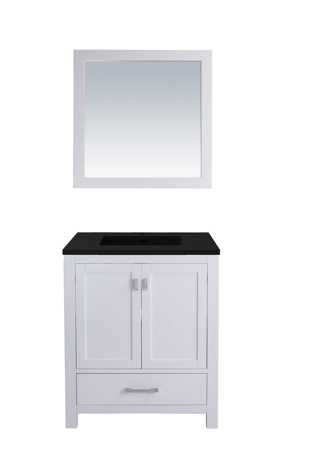 Wilson 30 - Cabinet with VIVA Stone Solid Surface Countertop - Luxe Bathroom Vanities Luxury Bathroom Fixtures Bathroom Furniture