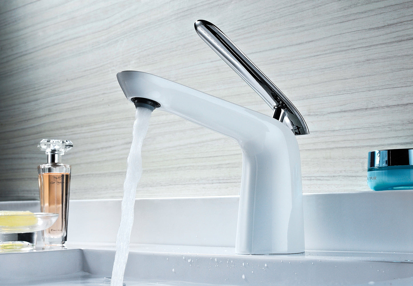 Etude Series Single Hole Single-Handle Low-Arc Bathroom Faucet in Polished Chrome - Luxe Bathroom Vanities