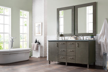 James Martin Metropolitan 60" Double Vanity with 3 CM Countertop - Luxe Bathroom Vanities