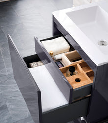 James Martin Milan 23.6" Single Vanity Cabinet with Countertop - Luxe Bathroom Vanities