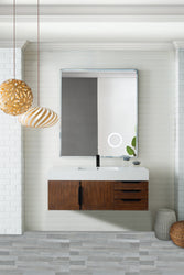 James Martin Mercer Island 48" Single Vanity with Glossy Composite Top - Luxe Bathroom Vanities