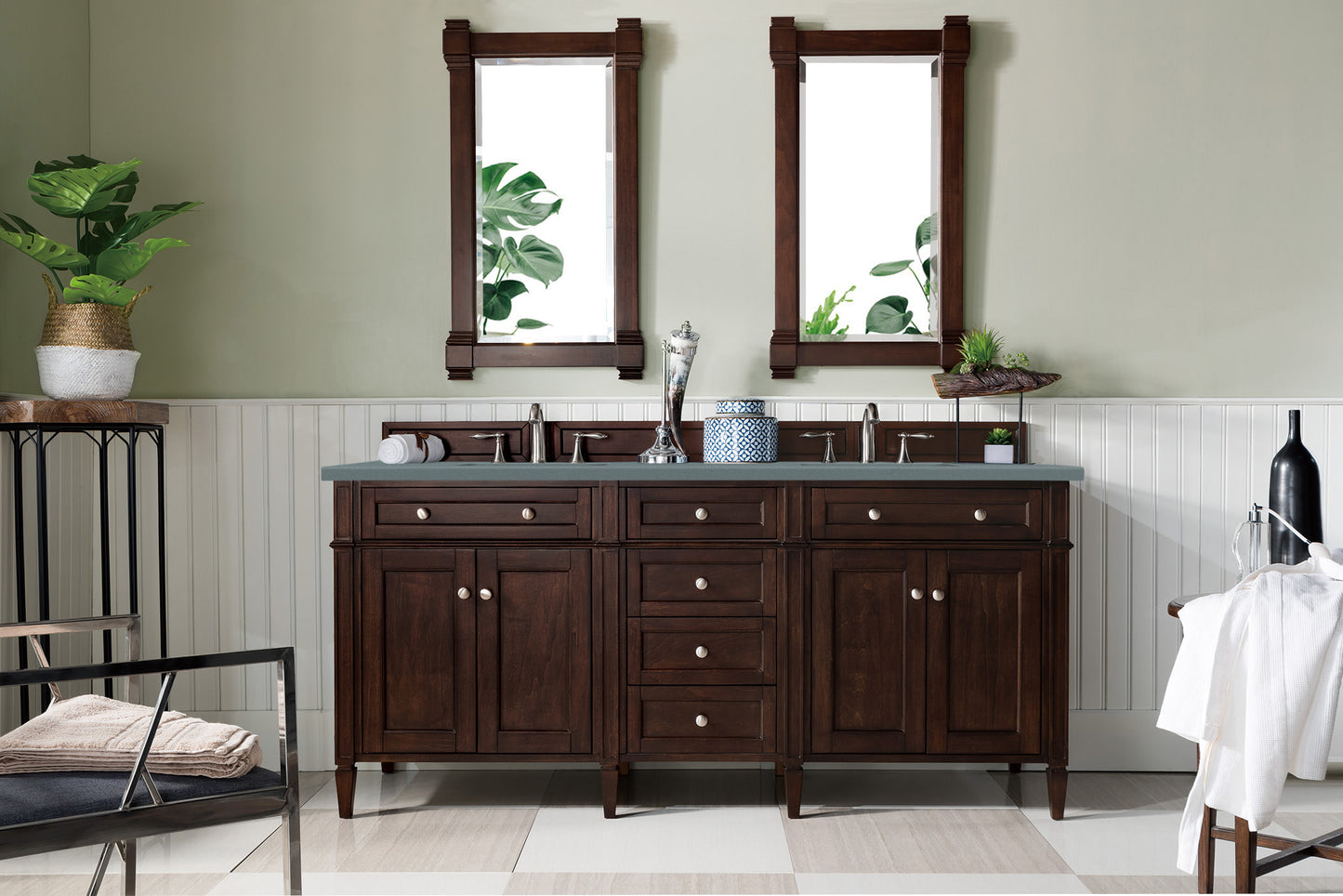 James Martin Brittany 72" Double Vanity - Luxe Bathroom Vanities