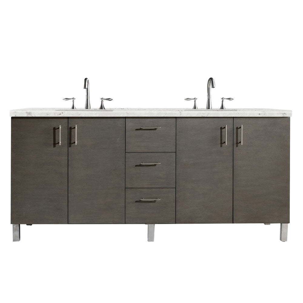 James Martin Metropolitan 72" Double Vanity with 3 CM Countertop - Luxe Bathroom Vanities