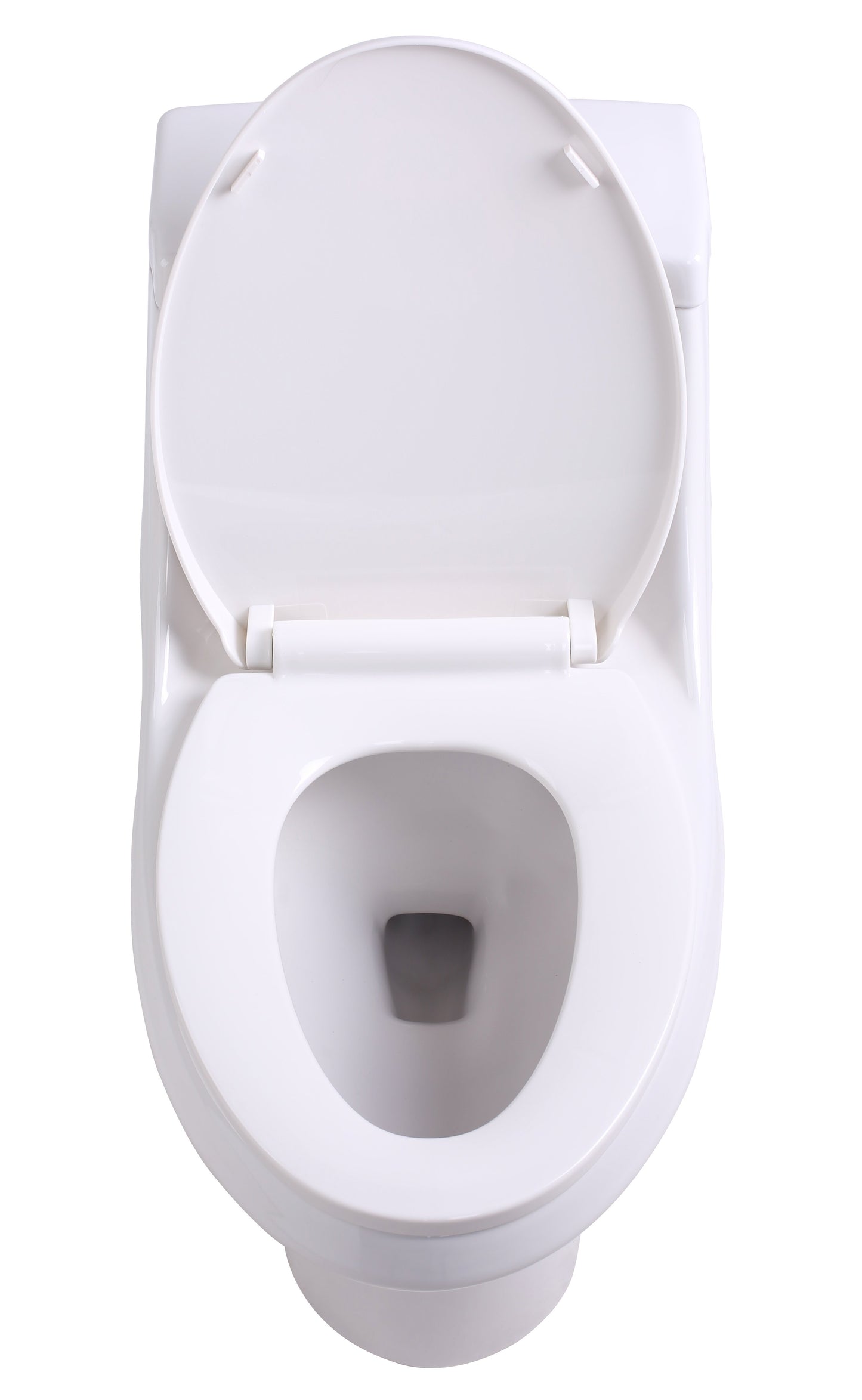 Odin 1-piece 1.28 GPF Dual Flush Elongated Toilet in White - Luxe Bathroom Vanities