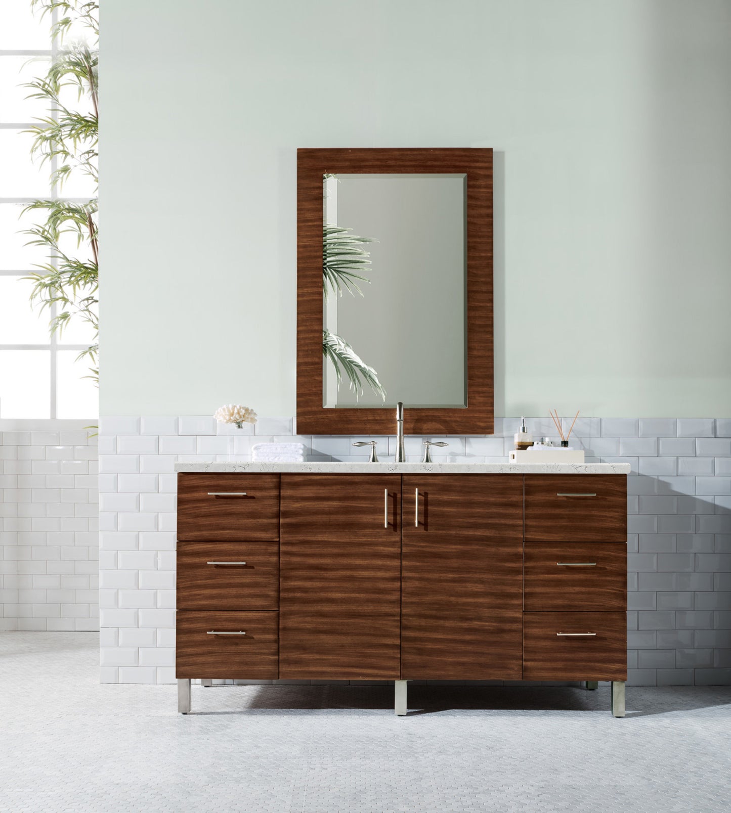 James Martin Metropolitan 60" Single Vanity with 3 CM Countertop - Luxe Bathroom Vanities