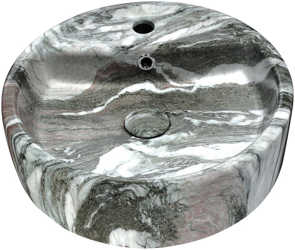 Rhapsody Series Ceramic Vessel Sink in Neolith Marble Finish - Luxe Bathroom Vanities