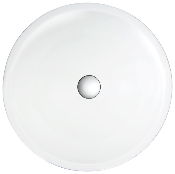 Egret Series Vessel Sink in White - Luxe Bathroom Vanities