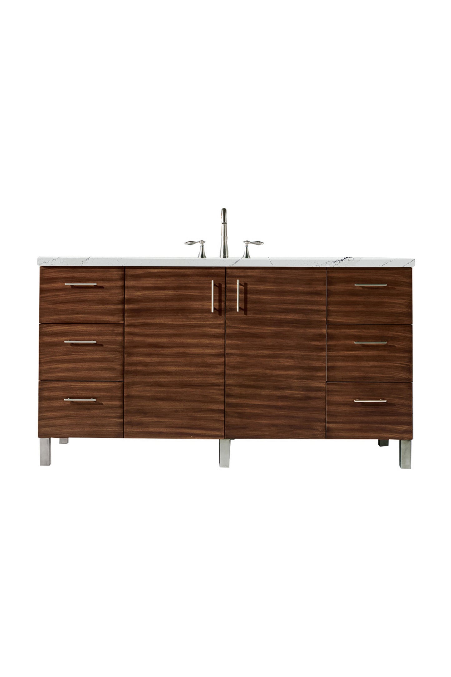 James Martin Metropolitan 60" Single Vanity with 3 CM Countertop - Luxe Bathroom Vanities