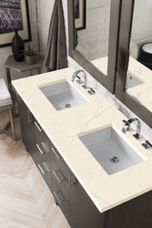 James Martin Metropolitan 60" Double Vanity with 3 CM Countertop - Luxe Bathroom Vanities