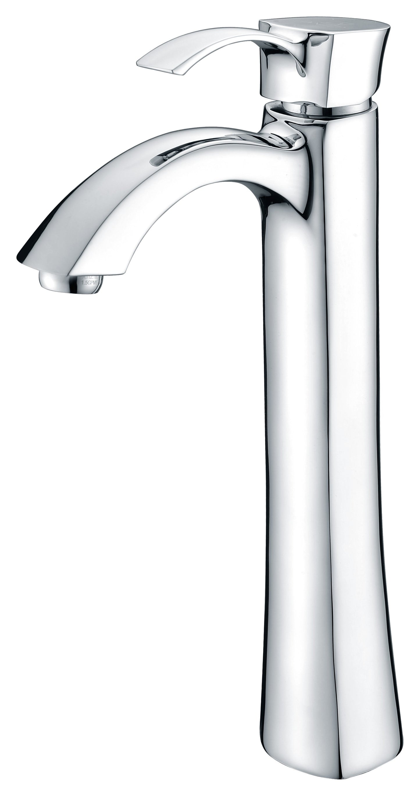 Soave Series Deco-Glass Vessel Sink in Sapphire Wisp with Harmony Faucet - Luxe Bathroom Vanities